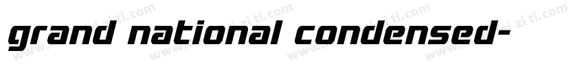 grand national condensed字体转换